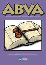 Bilden visar hur broschyren ABVA ser ut på framsidan. 